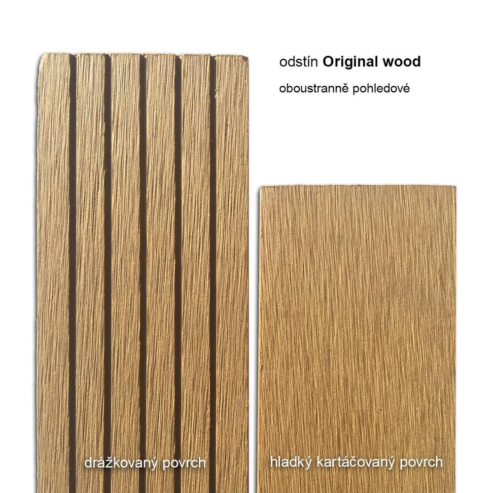 WPC zakončovací lišta 8 x 73 mm 2,9 m