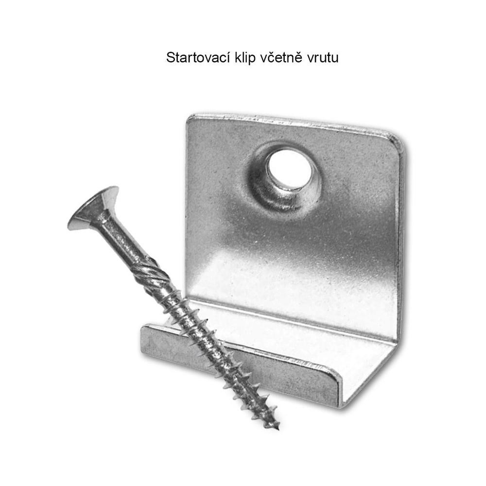 WPC startovací klip 3,5 x 25 mm včetně vrutu