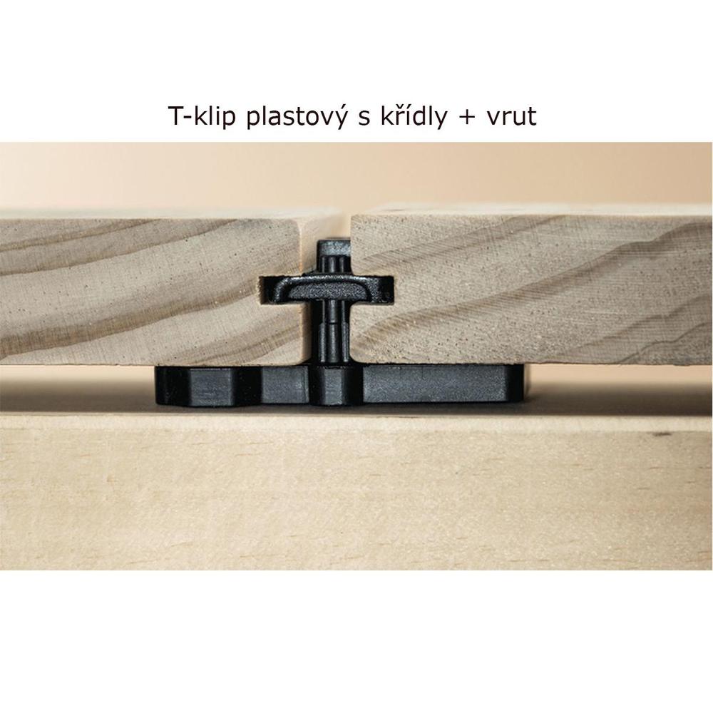 T-klip plastový