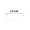 Hladká saunová deska Thermowood SHP borovice 26 x 92 mm