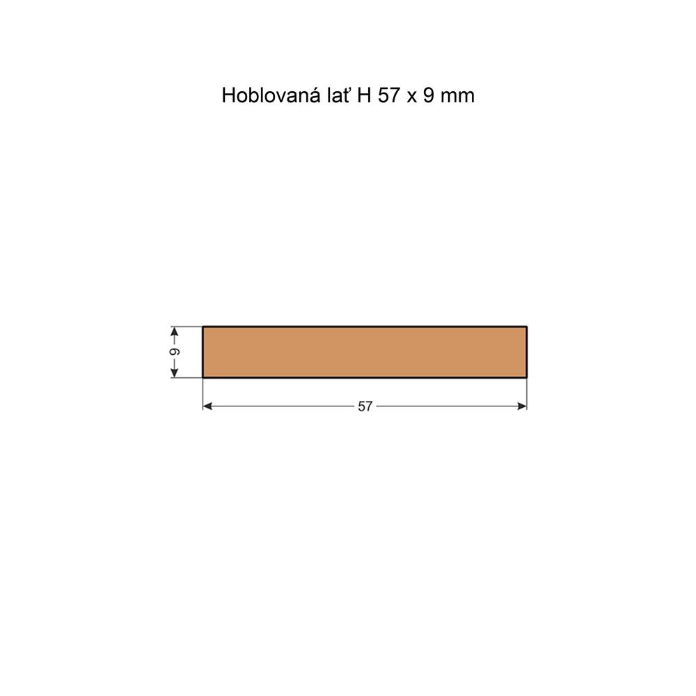 Smrkové hoblované latě